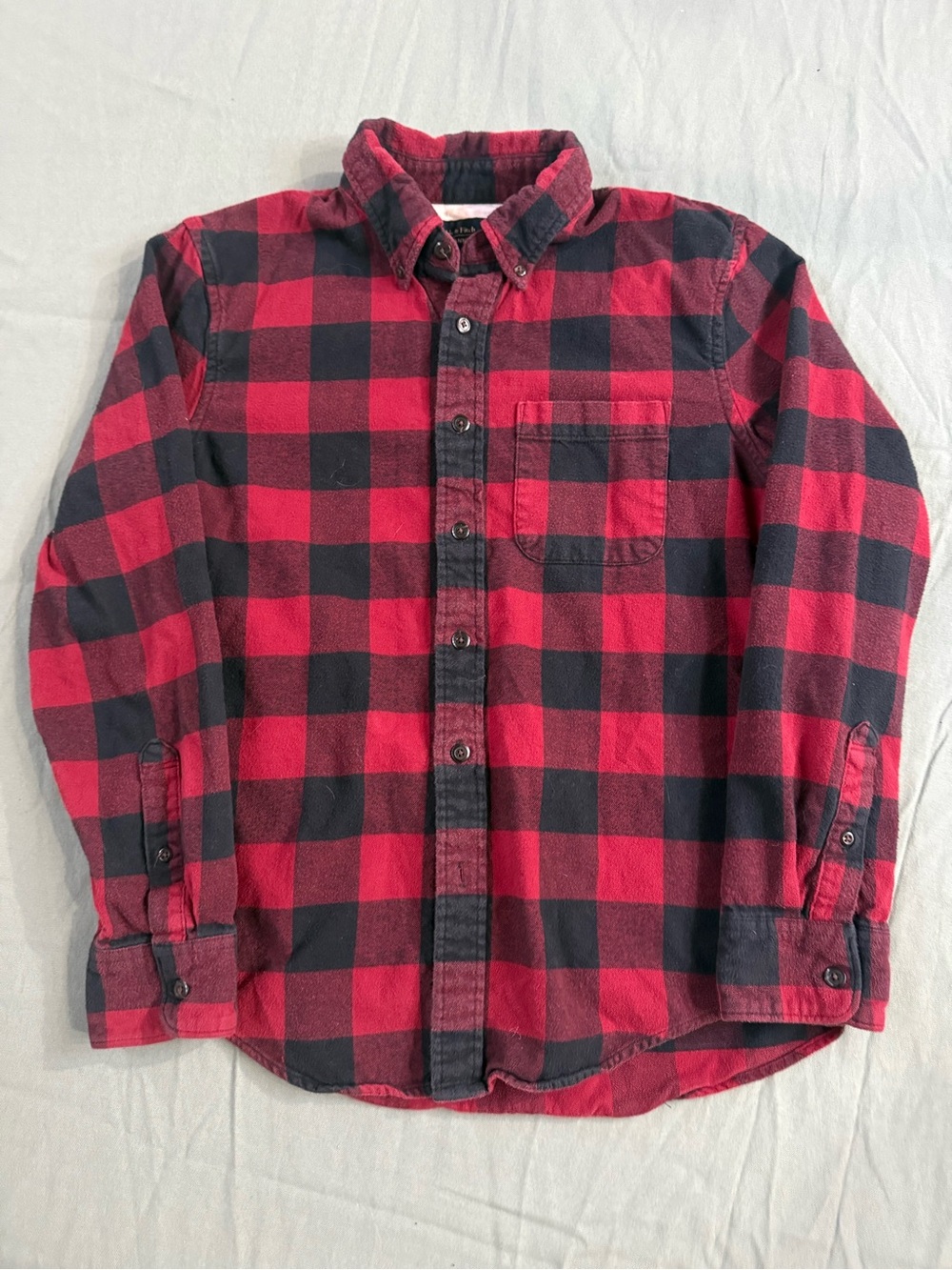 Men's Abercrombie & Fitch Red Plaid Flannel Shirt S